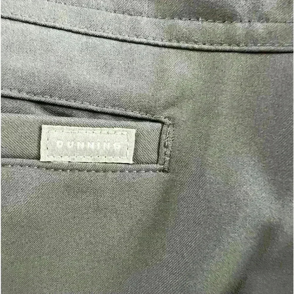 Dunning Men’s Golf Performance Dry Flat Front Pants 34X32 Gray - Picture 4 of 6